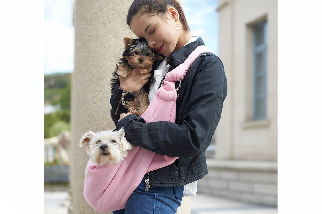 Chico Pink Pet Sling Carrier with Adjustable Strap