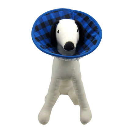 Flannel Soft Recovery Collar Blue