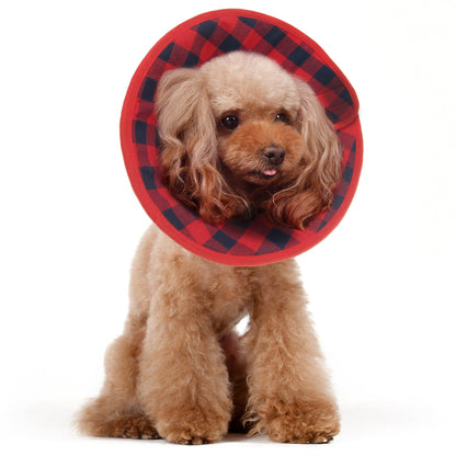 Flannel Soft Recovery Collar Red