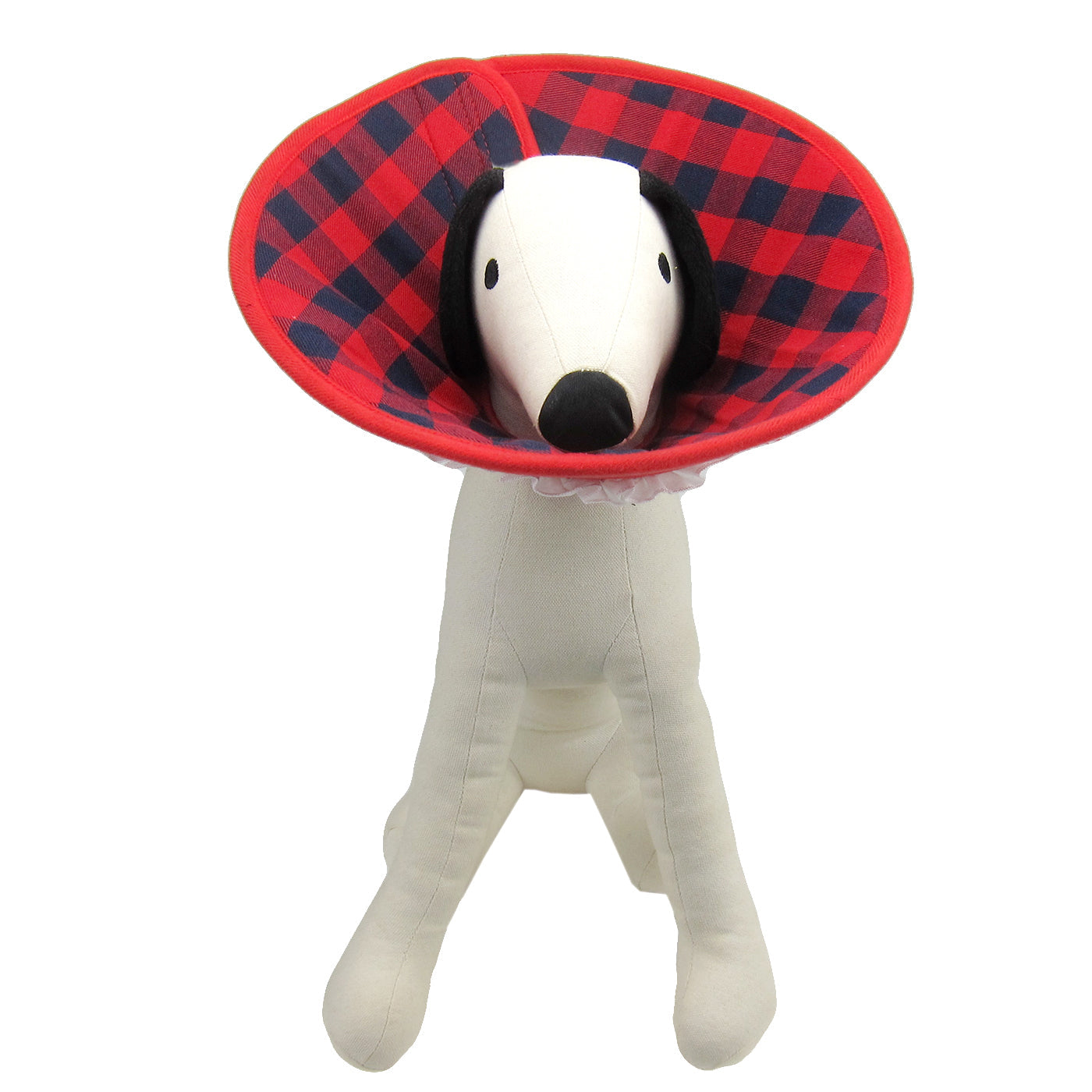 Flannel Soft Recovery Collar Red