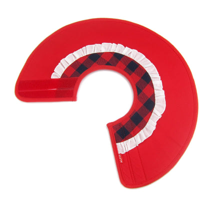 Flannel Soft Recovery Collar Red